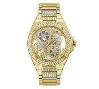 GUESS Men's Quartz Watch with Stainless Steel Strap, Gold, 27 (Model: GW0323G2)