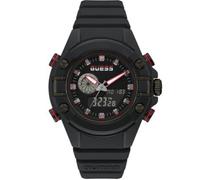 Guess Orologio G Force GW0269G3 Sport Analogico-Digitale Resina Nera Uomo