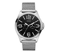 Guess Mens Trend Multifunktion W0180G1 - Orologio da polso da uomo, cinturino in acciaio inox colore argento