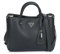 GUESS Meridian Cartella Borsa Testurizzato Similpelle Top Manico Donna IN Nero