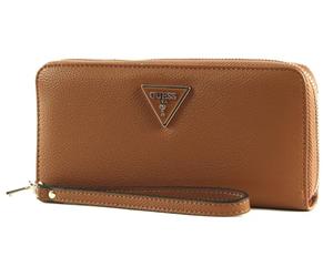 GUESS Meridian SLG Large Zip Around Wallet Cognac