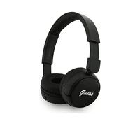 GUESS Metal Logo Script Bluetooth 5.3, microfono, 30 ore, iPhone CUFFIE WIRELESS, Nero