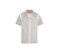 Guess Meyer Dobby - Camicia da Uomo a Maniche Corte, Dreamy Moon Multi, Small