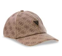 GUESS Berretto da baseball con logo monogramma, beige e marrone, regolabile