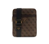 GUESS Borsa a tracolla 'VEZZOLA' terra d'ombra / nero Uomo GUESS One Size