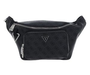 GUESS Milano Maxi Bumbag With Front Pocket Black