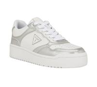 GUESS Sneaker Miram Donna, Bianco/Argento Multi 142, 37 EU