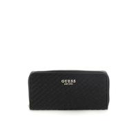 GUESS Mirema SLG Large Zip Around, Borsetta Donna, Nero, One Size