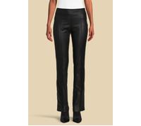 GUESS Mirta Straight Pant Jet Black Leather Taglia: 36 | Pantaloni di pelle Outlet | Donna | Nero