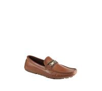 GUESS Mocassini da Uomo Aarav Driving Style, Cognac 210, 46 EU