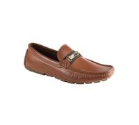 GUESS Mocassini da Uomo Aarav Driving Style, Cognac 210, 7.5 UK