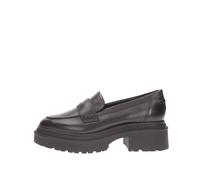 Guess Finda - Mocassini Carrarmato In Pelle Nero - Donna Scarpe Mocassini