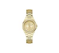 GUESS Orologio Donna Contessa GW0877L2 - Acciaio dorato con cristalli e quadrante strutturato, oro