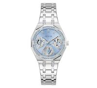 GUESS Orologio analogico 'QUINN' blu chiaro / argento Donna GUESS One Size