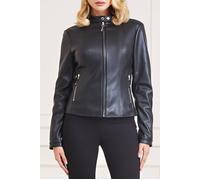 GUESS Monica Pu Jacket Jet Black A996 Taglia: 36 | Giacche di pelle Outlet | Donna | Nero
