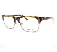 GUESS Montatura Occhiali Ambra Marrone Tartaruga Oro 55mm Unisex GU50081 053