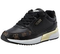 Guess Moxea, Sneaker Donna, Black Brown Ochra, 39 EU