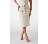 GUESS Naomi Midi Skirt Den Sandy Shore Taglia: 36 | Minigonne Outlet | Donna | Marrone