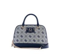 GUESS Neda Dome Satchel, Borsa, Tracolla Donna, Logo Navy, Taglia Unica