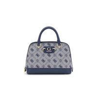 GUESS Neda Dome Satchel, Borsa, Tracolla Donna, Logo Navy, Taglia Unica