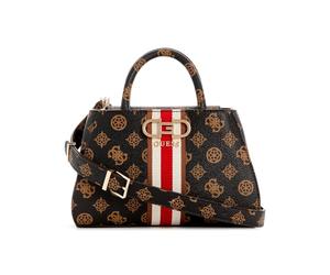 GUESS Nelka Mini Satchel Mocha Logo