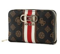 GUESS Nelka SLG Medium Zip Around Wallet Mocha Logo