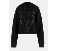 Guess New Alisa Hooded Sweatshirt Felpa Scuba Capp Nera Donna V2YQ08K7UW2-JBLK