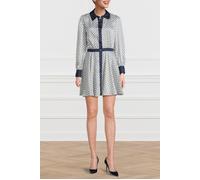 GUESS New Monogram Flared Pale Pearl Blue Comb Dress Shirt Taglia: M | Abiti in T-Shirt Outlet | Donna | Blu