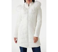 GUESS New Oxana Jacket Pure White Taglia: M | Giacche in ecopelliccia Outlet | Donna | Bianco