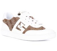 Guess Nochee2 Low Profile Lace Up Womens Trainer In Bianco Marrone EU 36-42
