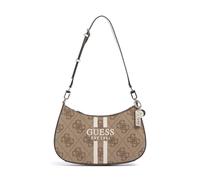 Guess Noelle 4G Logo Borsa a spalla marrone chiaro, pelle sintetica, donna