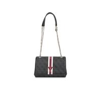 GUESS Noelle Convertible Crossbody Flap Bag, Borsetta Donna, Logo Antracite, One Size