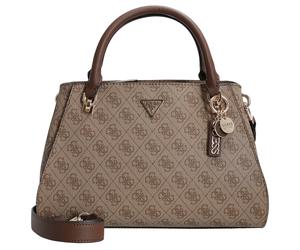 Guess Noelle II - Borsa a mano 31,5 cm (latte logo/marrone)