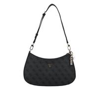 Guess Borsa a spalla Noelle II con zip superiore Pelle sintetica Grigio scuro con logo Donna