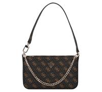 GUESS Noelle II Mini Top Zip Shoulder Bag Brown Logo