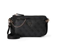 Guess Noelle 4G Logo Borsa a spalla grigio scuro, pelle sintetica, donna
