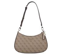 GUESS Noelle II Top Zipper Shoulder Bag Latte Logo/Brown