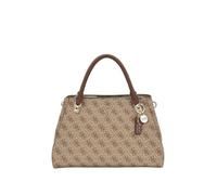 Guess Borsa Satchel Noelle II Luxury con Logo – Latte/Marrone