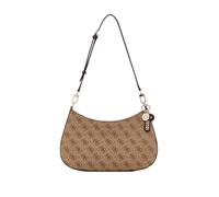 Guess Borsa a spalla da donna Noelle II Zip superiore con logo Latte/Marrone