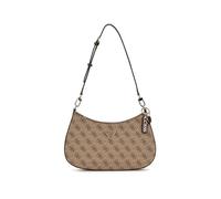 GUESS Noelle II Top Zipper Shoulder Bag Latte Logo/Brown