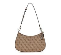 GUESS Noelle II Top Zipper Shoulder Bag Latte Logo/Brown