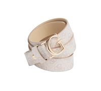 GUESS NOELLE LOGO ADJ PANT BELT DVL - DOVE LOGO Large