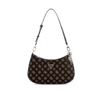 GUESS Noelle Top Zip Shoulder Bag Mocha Logo
