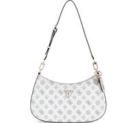 GUESS Noelle Top Zip Shoulder Bag White Logo