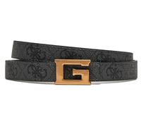 GUESS Noreen Regolabile Pelle Reversibile Pantalone Cintura Donna A Carbone S -