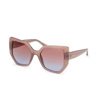 Guess Donna GU00153 57F Occhiali da sole Iniettato Beige Marrone Geometrica Normale
