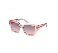 Guess Donna GU7896 74Z Occhiali da sole Iniettato Rosa Viola Geometrica Normale Sfumato