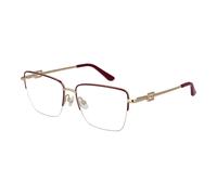 Guess Occhiali GU2976 071 Rosso Rettangolo Mezza Cerchio Metallo Cornici 55mm