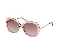 GUESS Occhiali da sole GU00215 Rotondi Beige/Marrone Iniettati