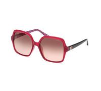 Guess Donna GU7921-H 69G Occhiali da sole Iniettato Bordeaux Marrone Squadrata Normale Sfumato